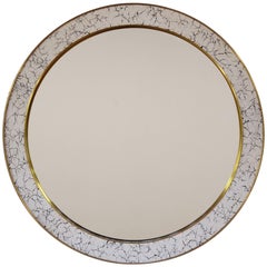 Art Deco Style L’oeuf Mirror with Hand-Cracked Eggshell and Lacquer Frame