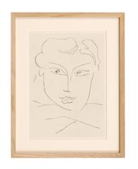 Set of Three Framed Henri Matisse 1960s Lithographs of Ladies Heads