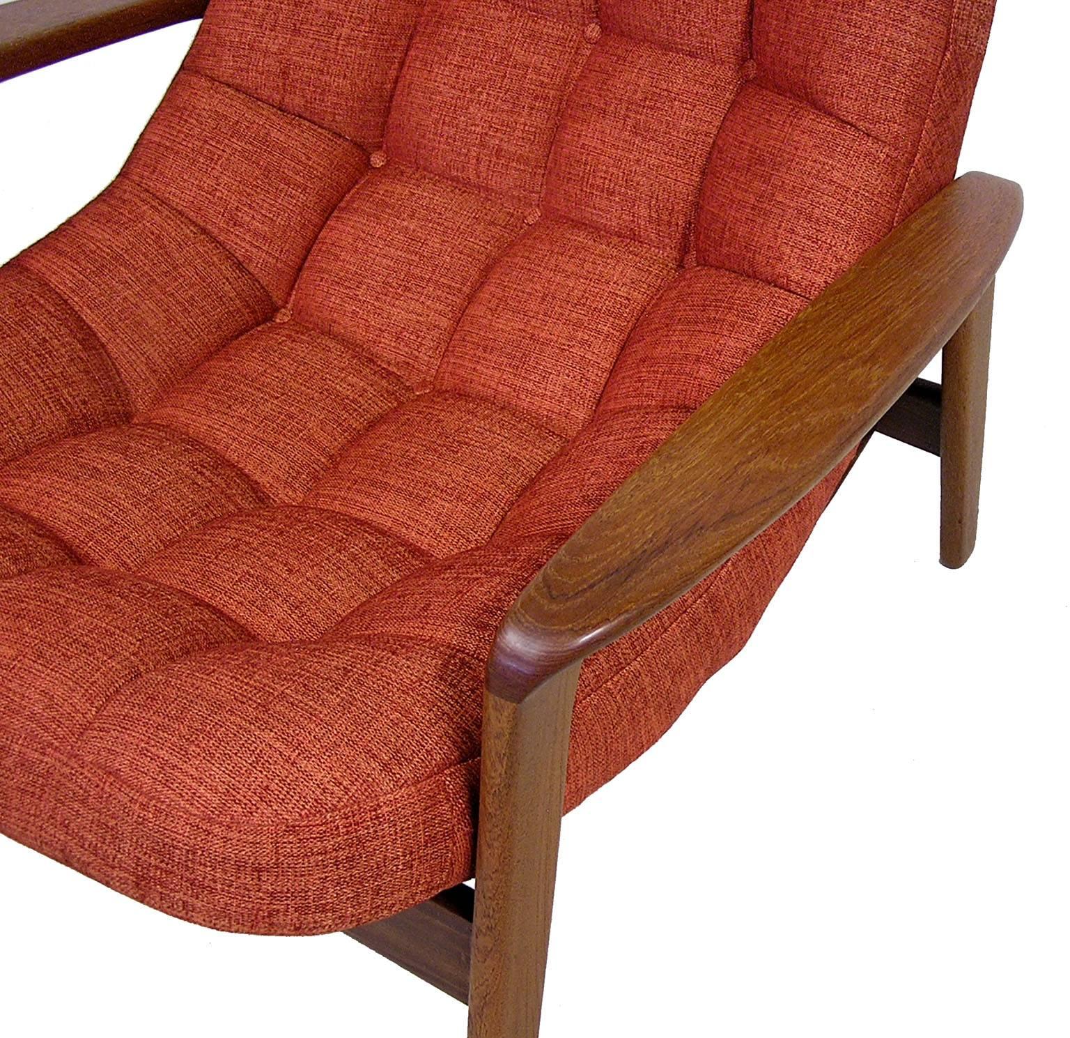Scandinavian Modern 1960s Danish Modern Era Teak Lounge Chair by R. Huber