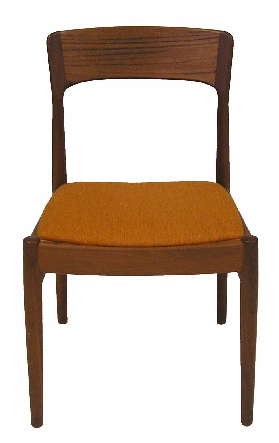 1960s Danish Teak Chairs by Kai Kristiansen, Pair In Excellent Condition In Winnipeg, Manitoba