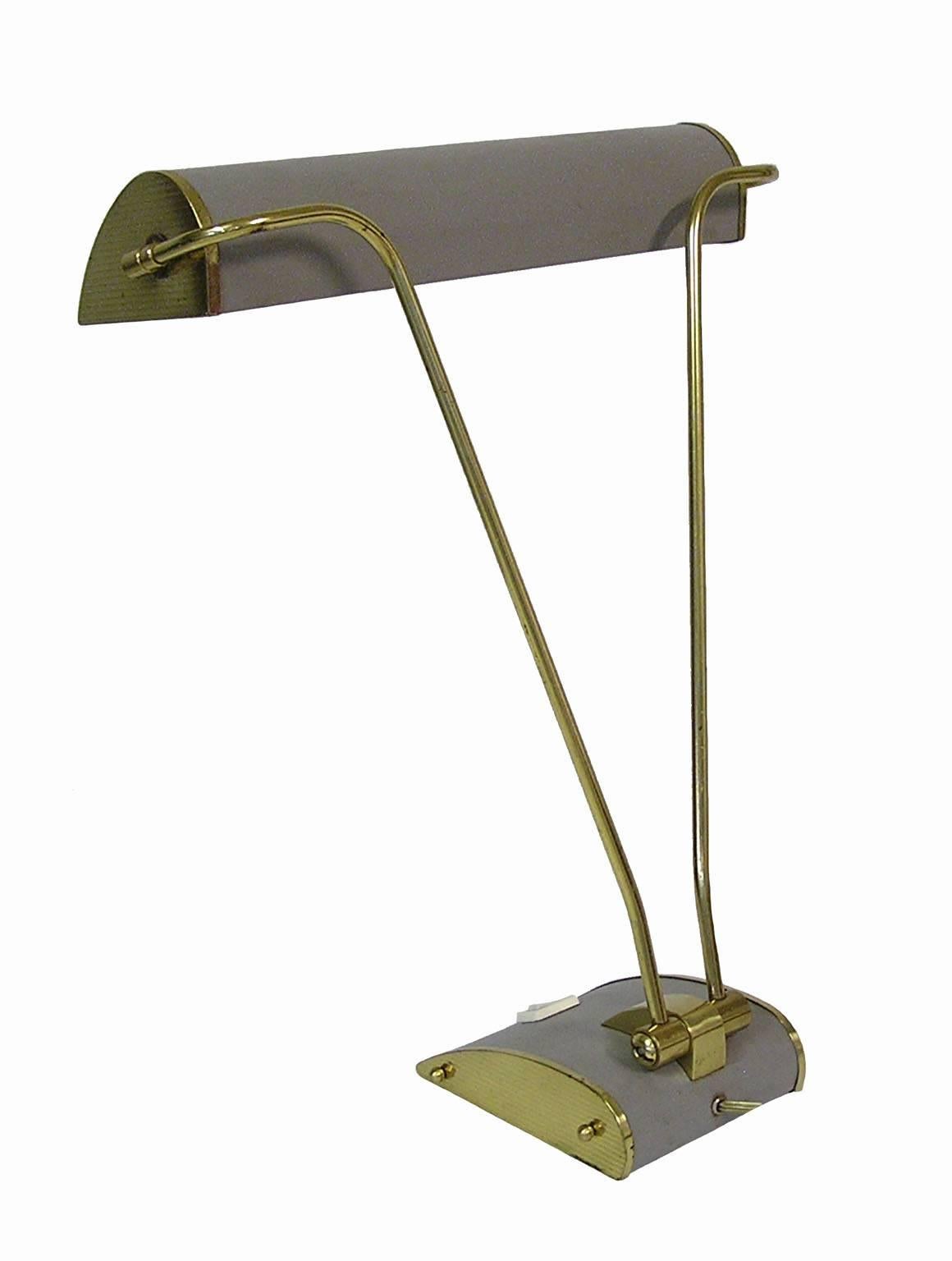 French 1940s Art Deco Desk Lamp by Eileen Gray for Jumo, France For Sale