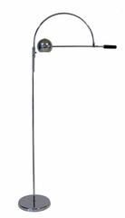 1960s Chrome Orbiter Floor Lamp by Robert Sonneman