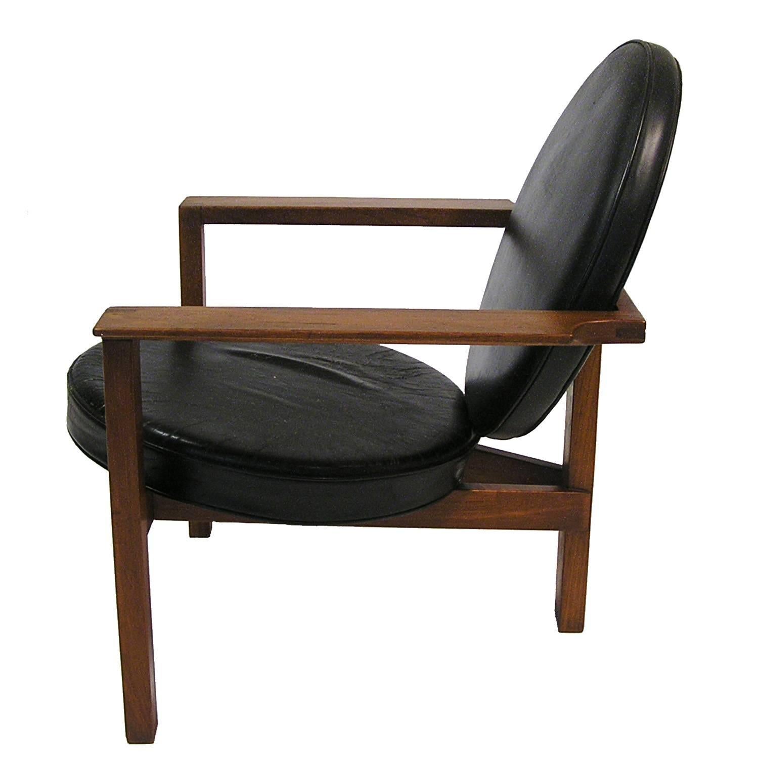 Danish Teak Easy Chair by Bent Moller Jepsen, circa 1961 (Skandinavische Moderne) im Angebot