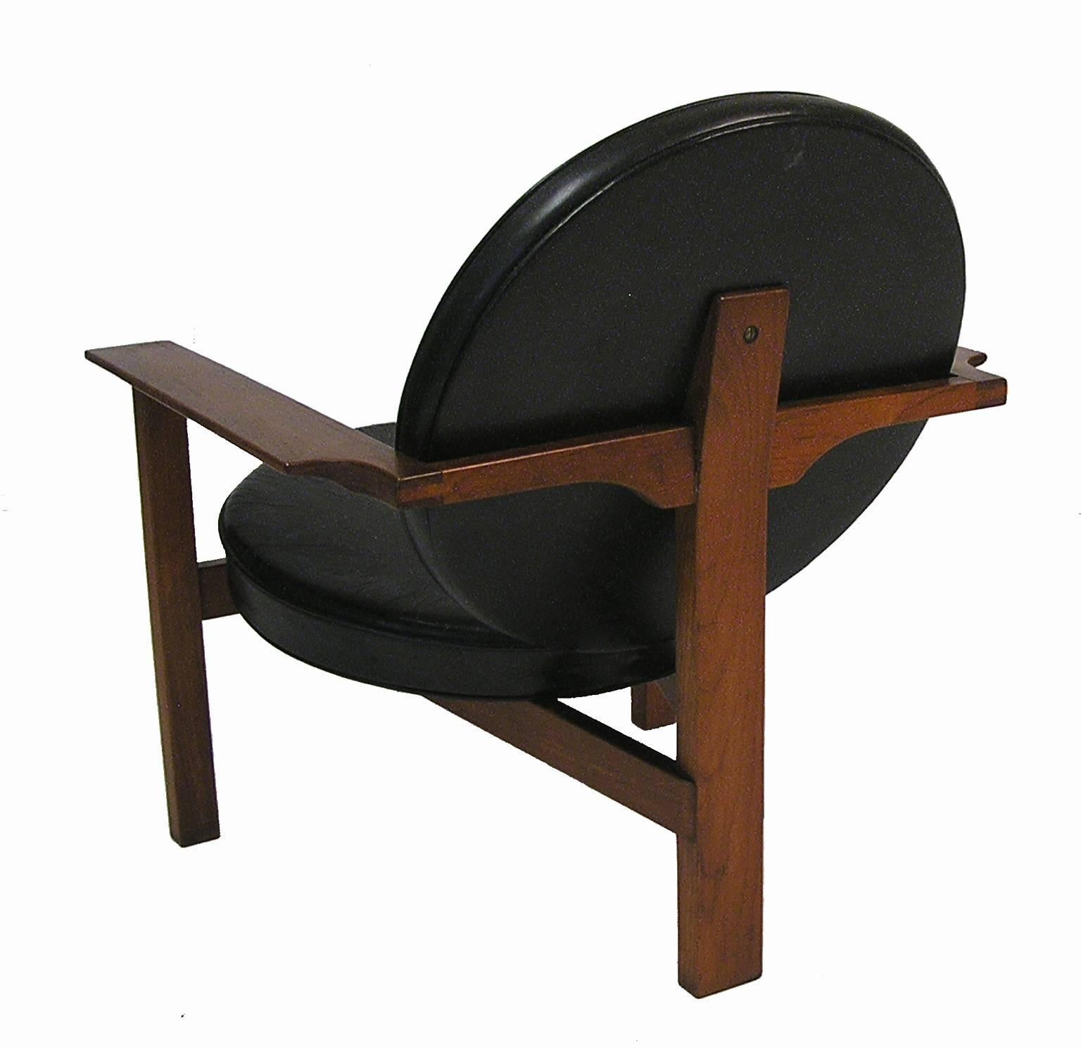 Danish Teak Easy Chair by Bent Moller Jepsen, circa 1961 In Good Condition For Sale In Winnipeg, Manitoba