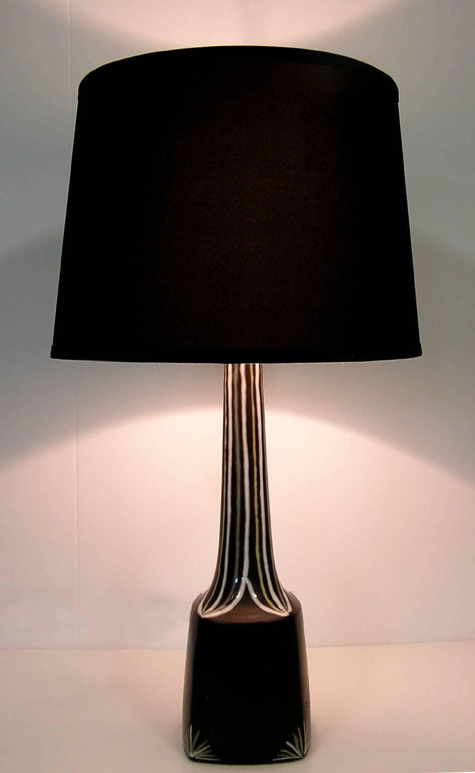 Mid-20th Century 1960s Danish Modern Ceramic Table Lamp