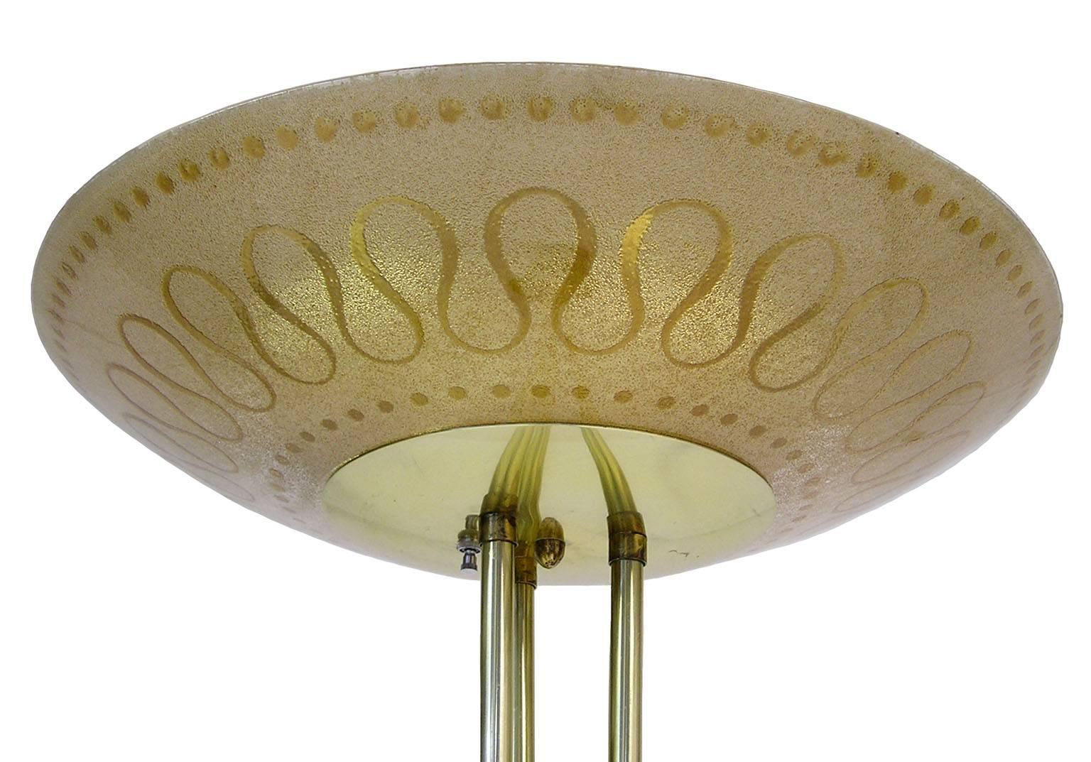 Mid-Century Modern 1950s, Stilnovo Brass Floor Lamp by Gaetano Sciolari, Italy For Sale