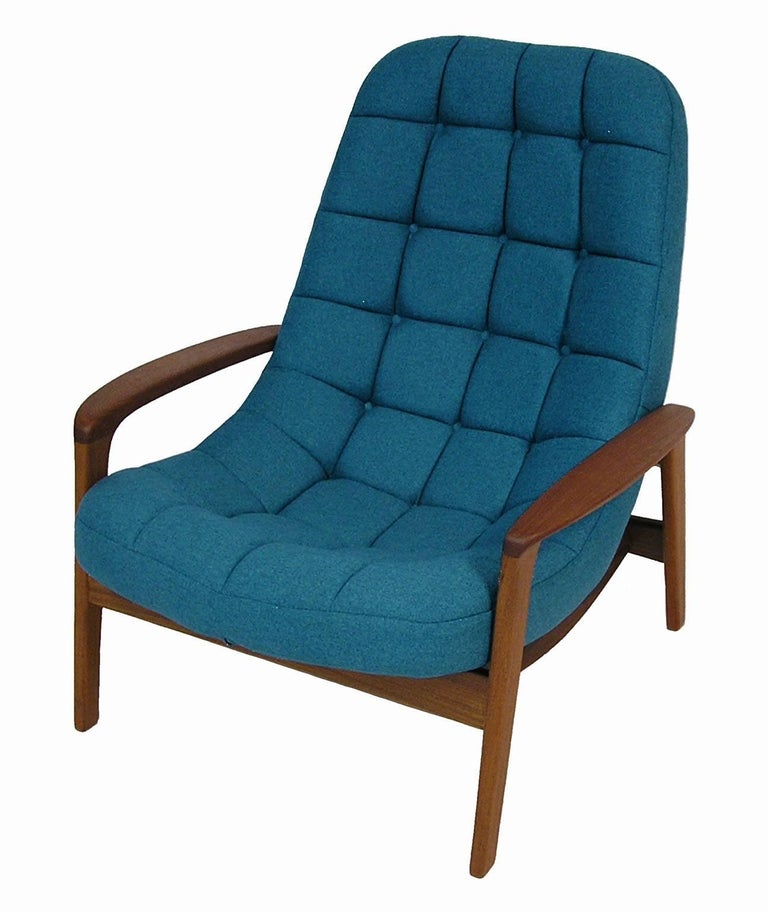 1960s Danish Modern Era Teak Lounge Chair And Ottoman By R Huber At A Clic Lounge Chair And Ottoman From The 1960s Modern Era Designed Manufactured By R