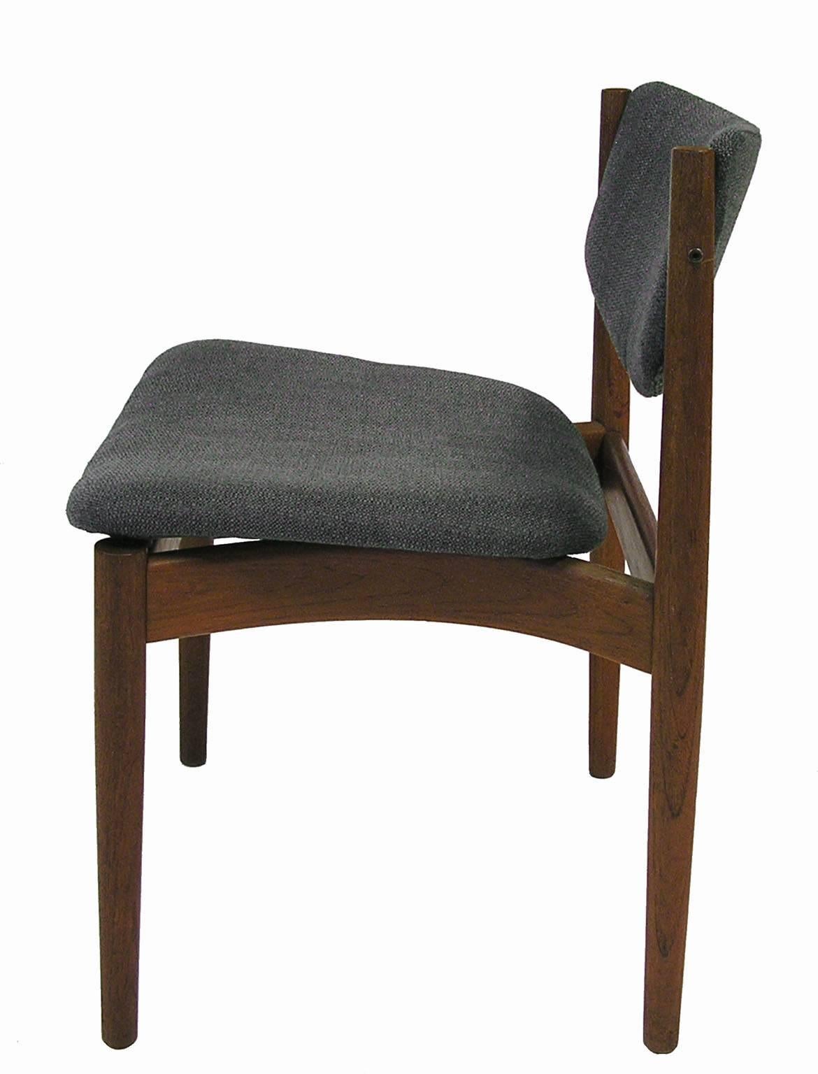 Scandinavian Modern 1960s Finn Juhl Model 197 Teak Dining Chair, Denmark