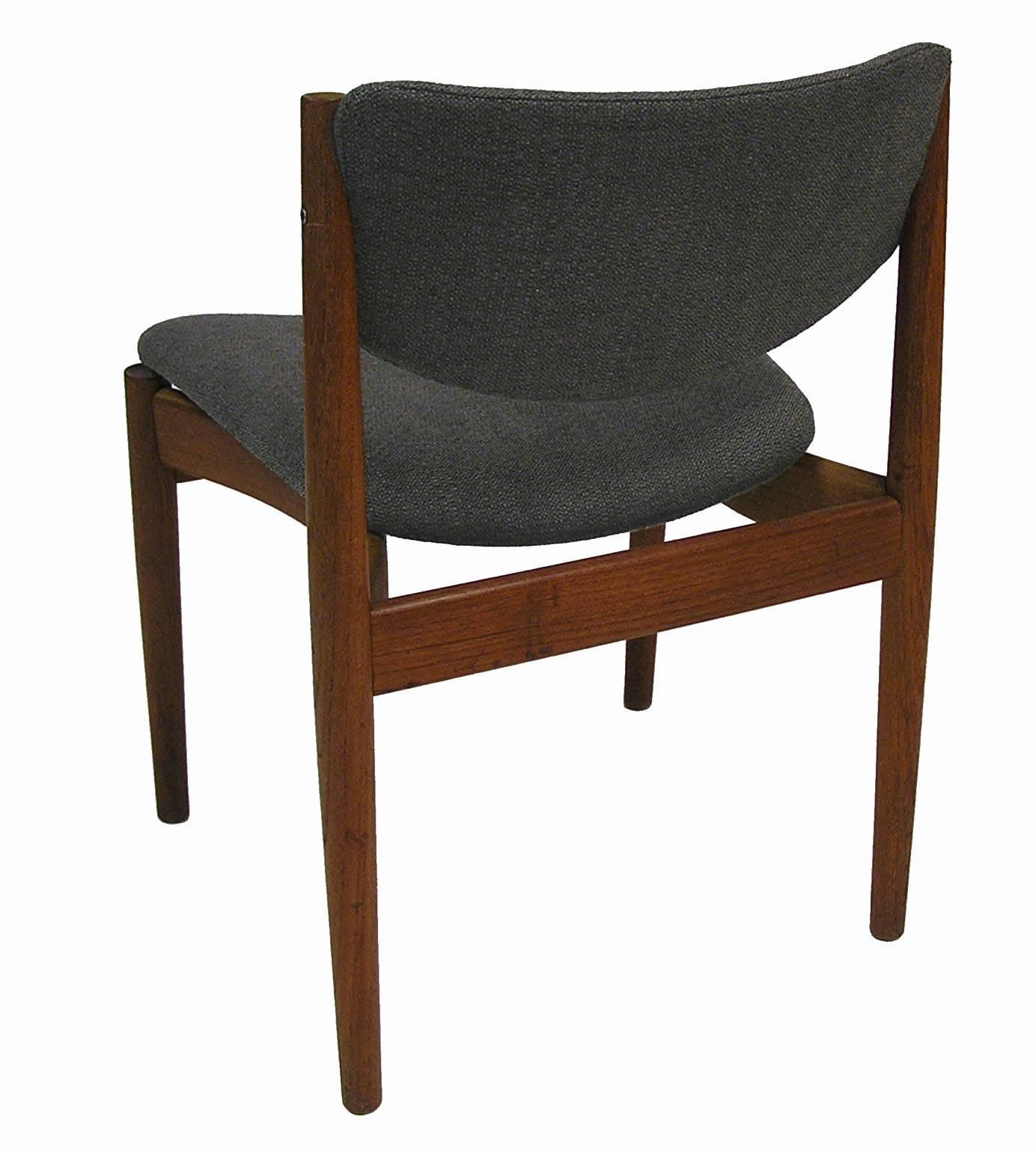 Danish 1960s Finn Juhl Model 197 Teak Dining Chair, Denmark