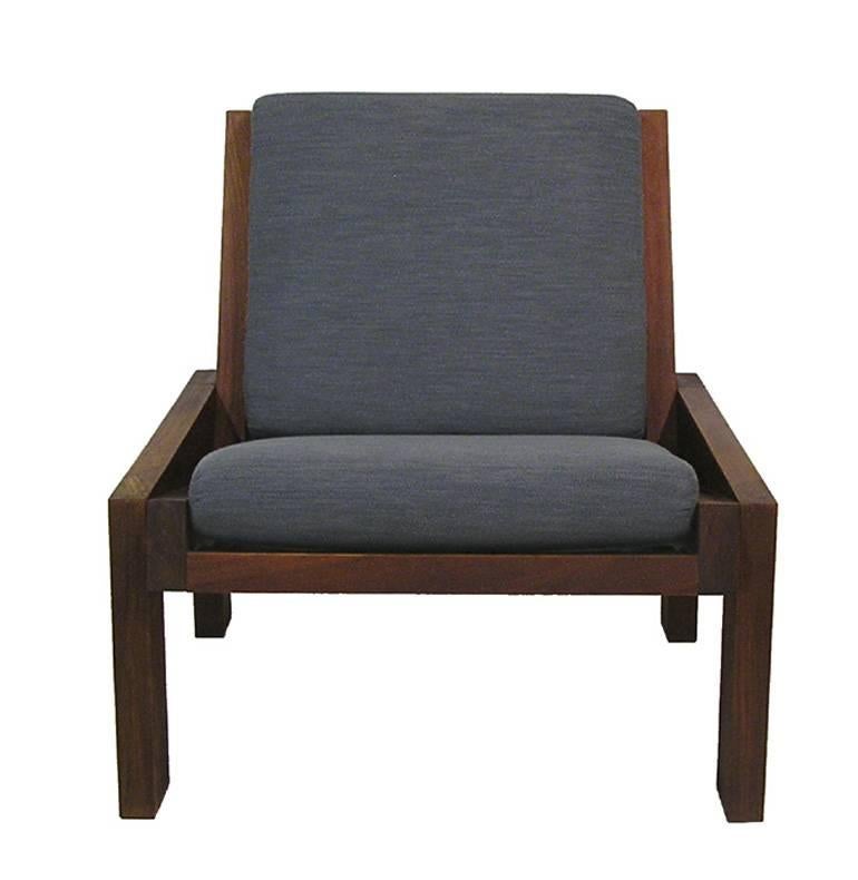 Mid-20th Century 1960s Mid-Century Modern Low Teak Easy Chairs