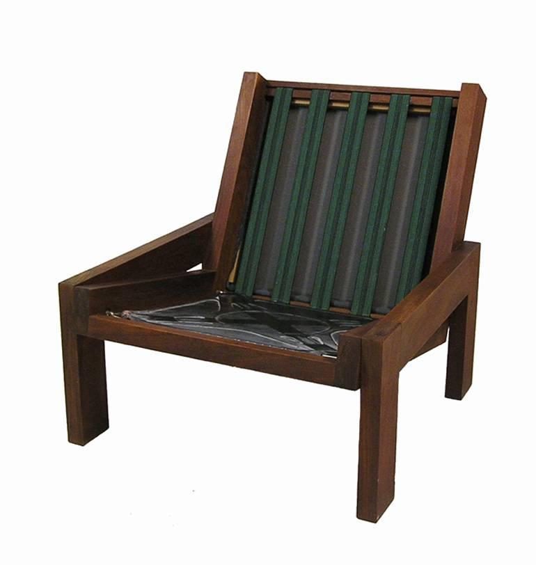 1960s Mid-Century Modern Low Teak Easy Chairs 3