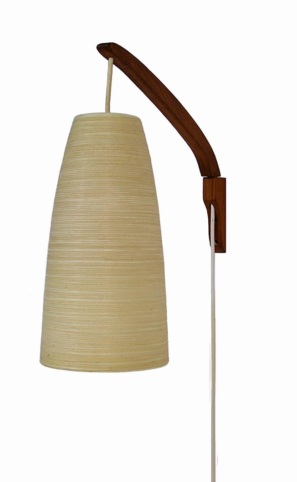 Canadian 1960s Danish Modern Teak Wall Sconces by Lotte and Gunnar Bostland