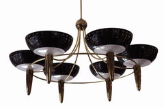 1950s Gerald Thurston Brass Chandelier by Lightolier