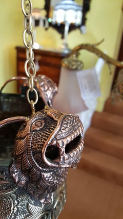 19th Century Tibetan Brass and Copper Incense Burner