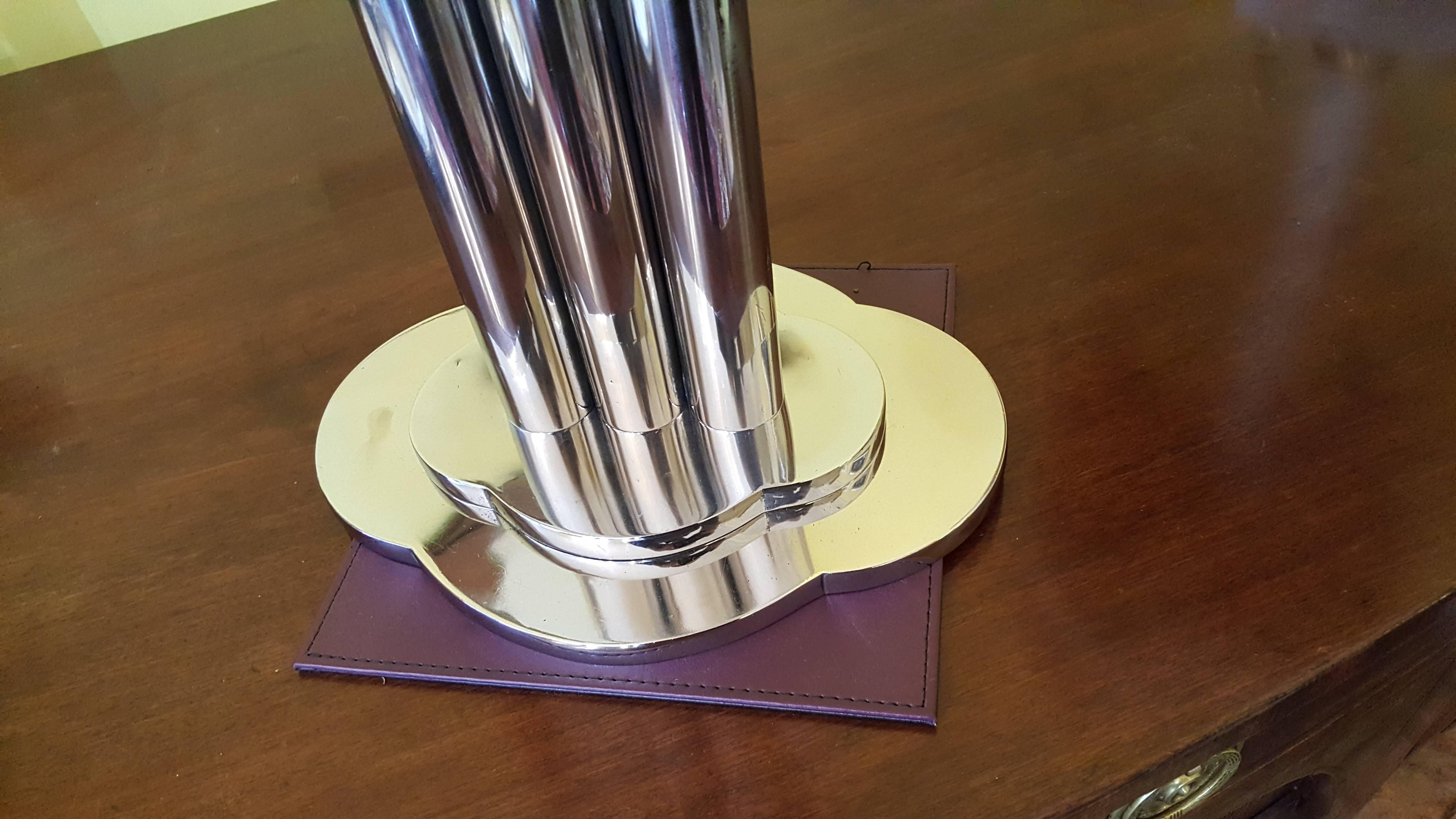 Art Deco Chrome Table Light In Excellent Condition In Altrincham, Cheshire