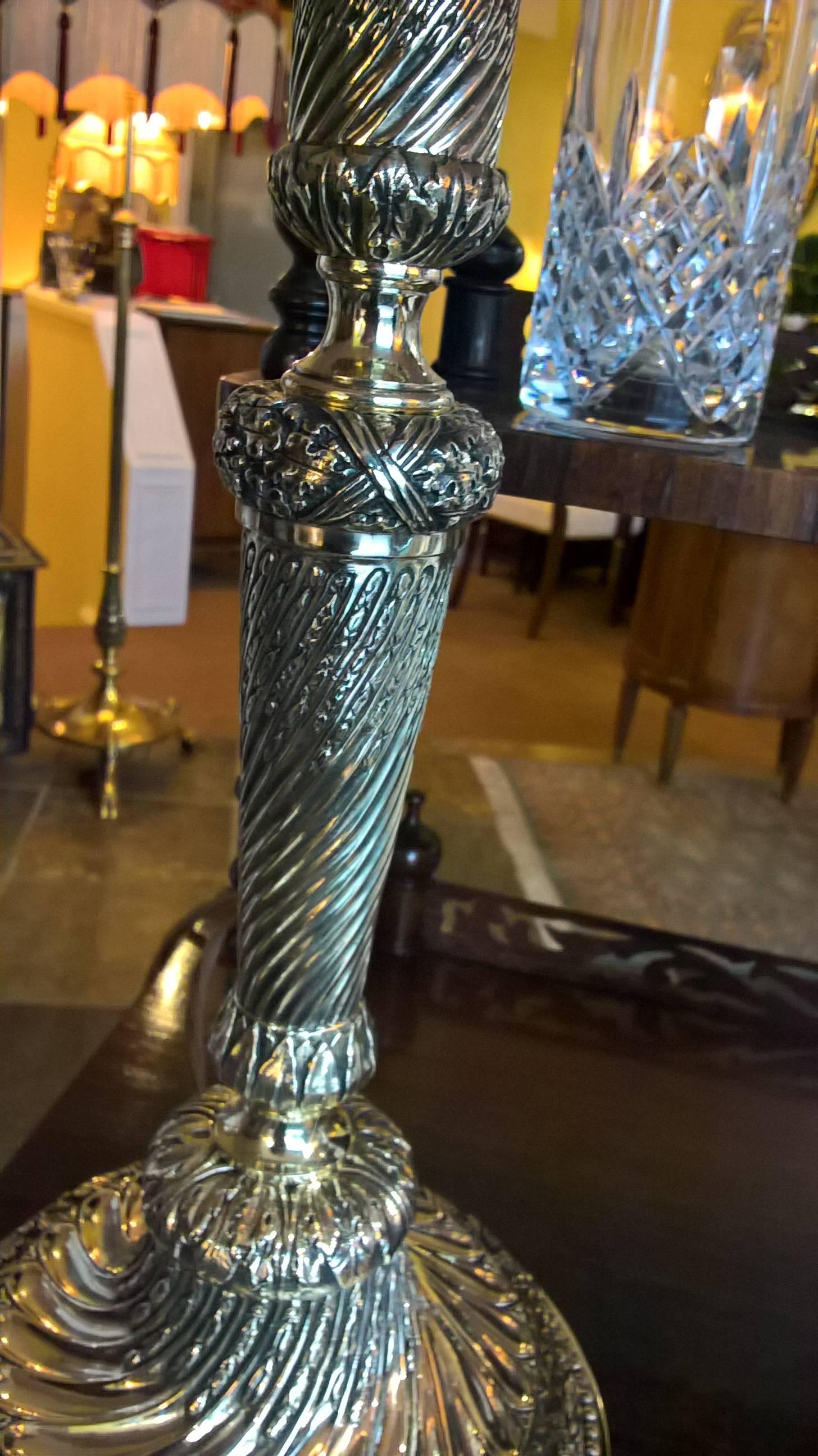 20th Century Edwardian Brass Table Lamp