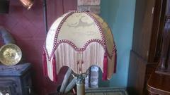 Edwardian Brass Corinthian Table Lamp