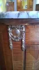 Pair of Amboyna and Walnut French Bedside Cabinets