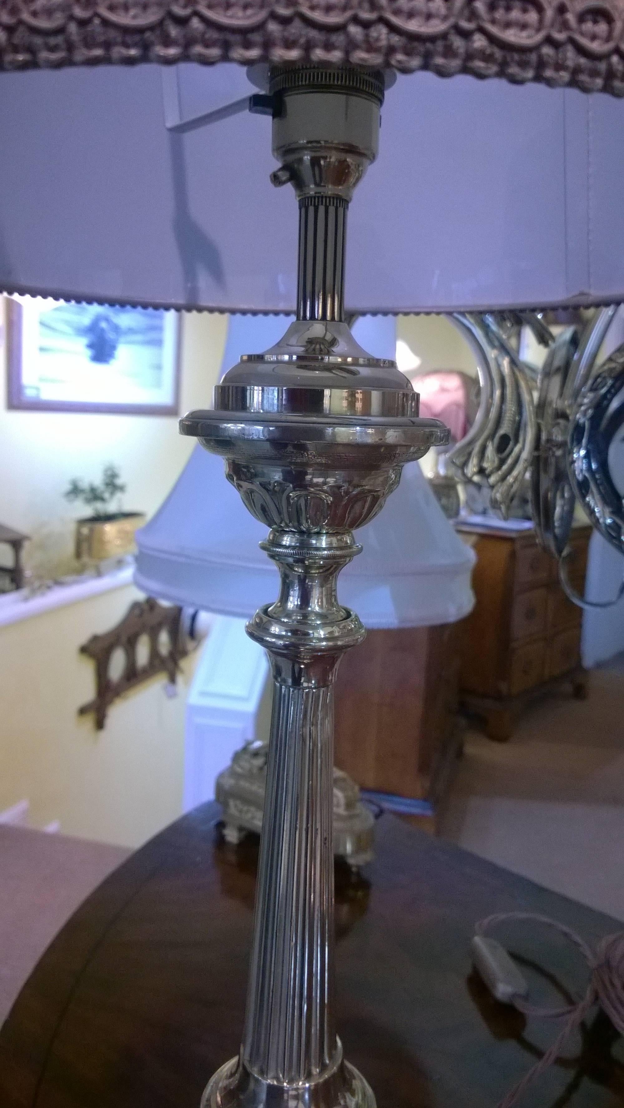 Mid-20th Century Brass Table Lamp