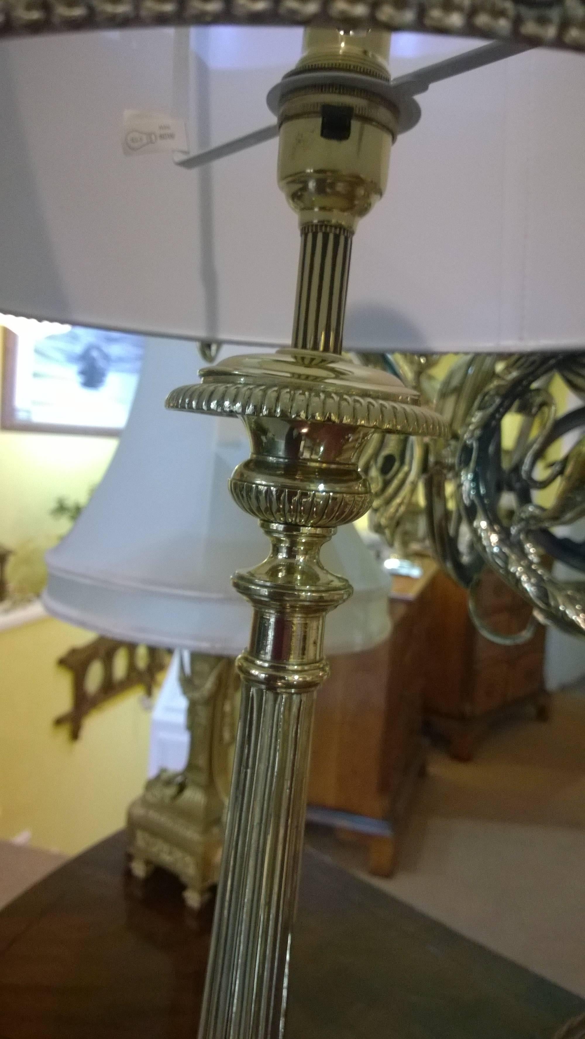 Gothic Brass Table Lamp