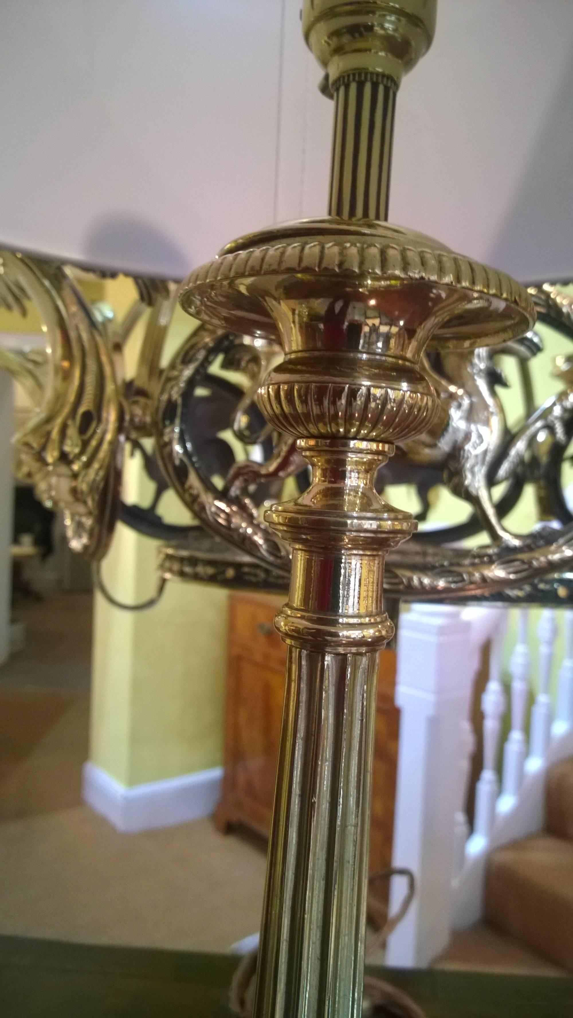 Brass Table Lamp In Good Condition In Altrincham, Cheshire