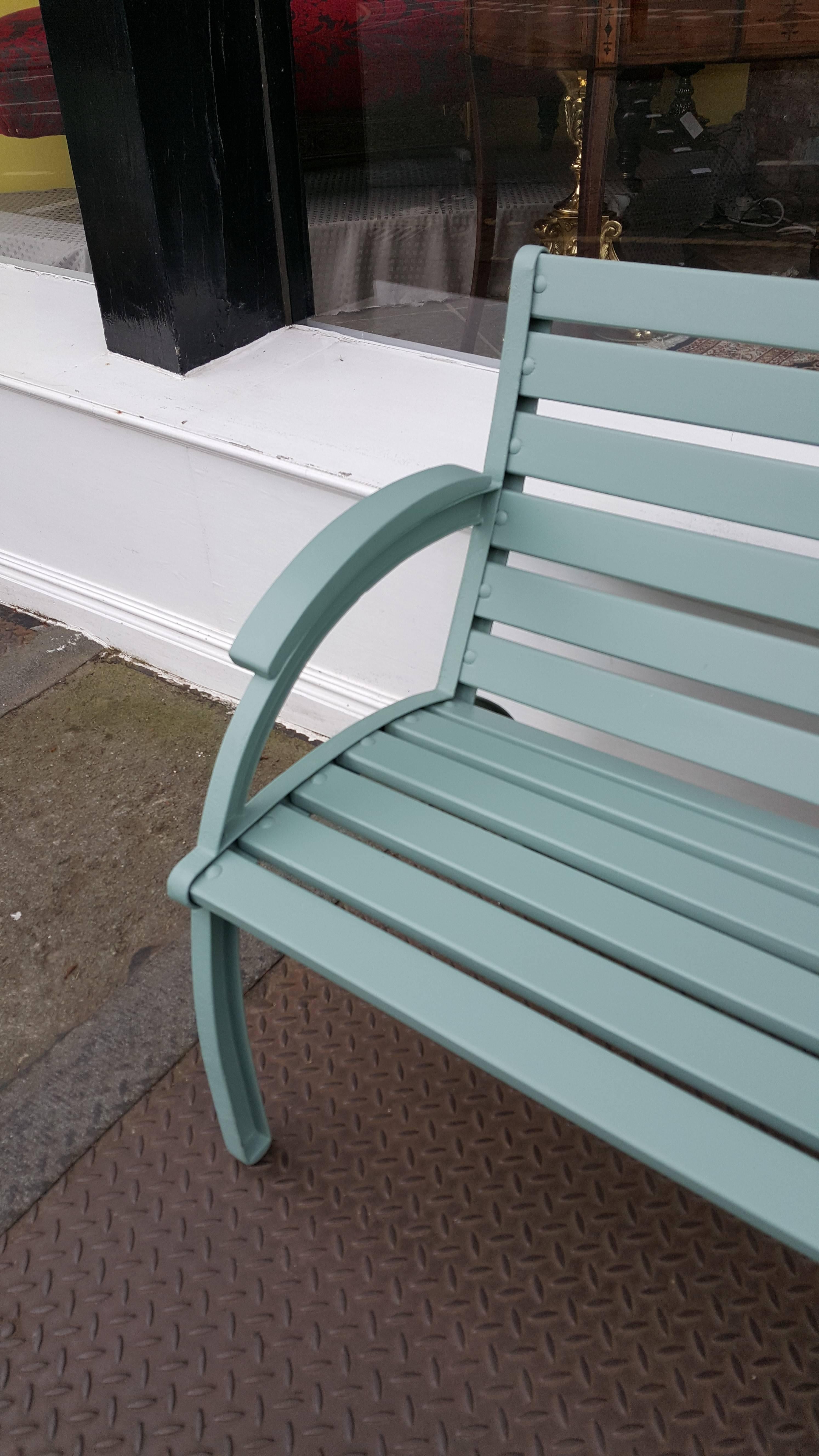 Art Deco Style Garden Bench at 1stDibs art deco garden bench