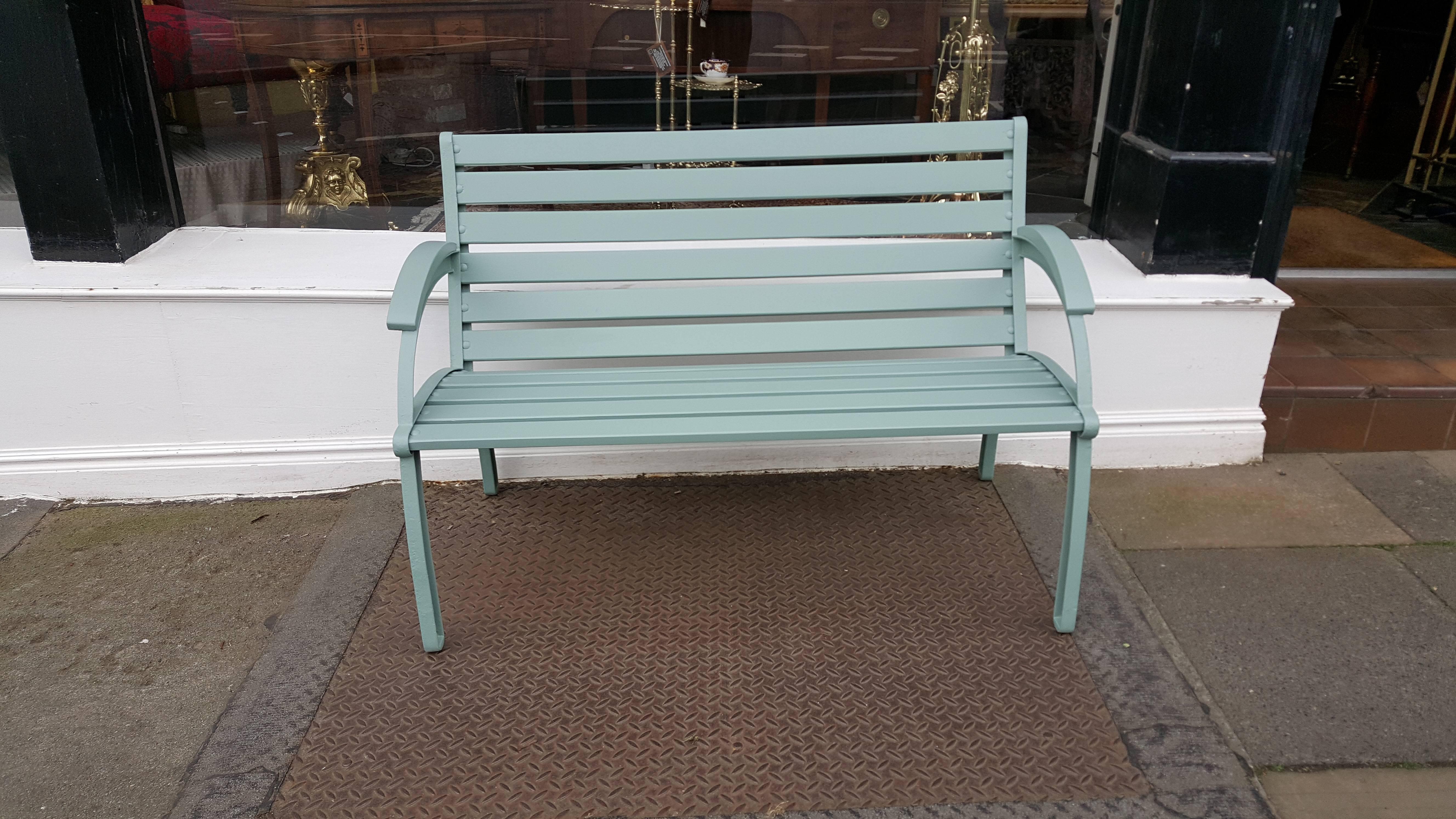 Art Deco Style Garden Bench at 1stDibs art deco garden bench
