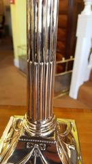 Edwardian Classical Shaped Silver Candle Stick