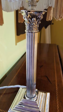 Edwardian Electro Plated Table Lamp