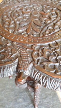 Late 19th Century Small Anglo-Indian Padouk Side Table