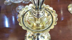 Pair of Early 20th Century Brass Candelabra