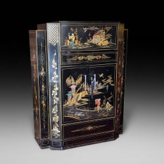 Chinoiserie Decorated Cocktail Cabinet