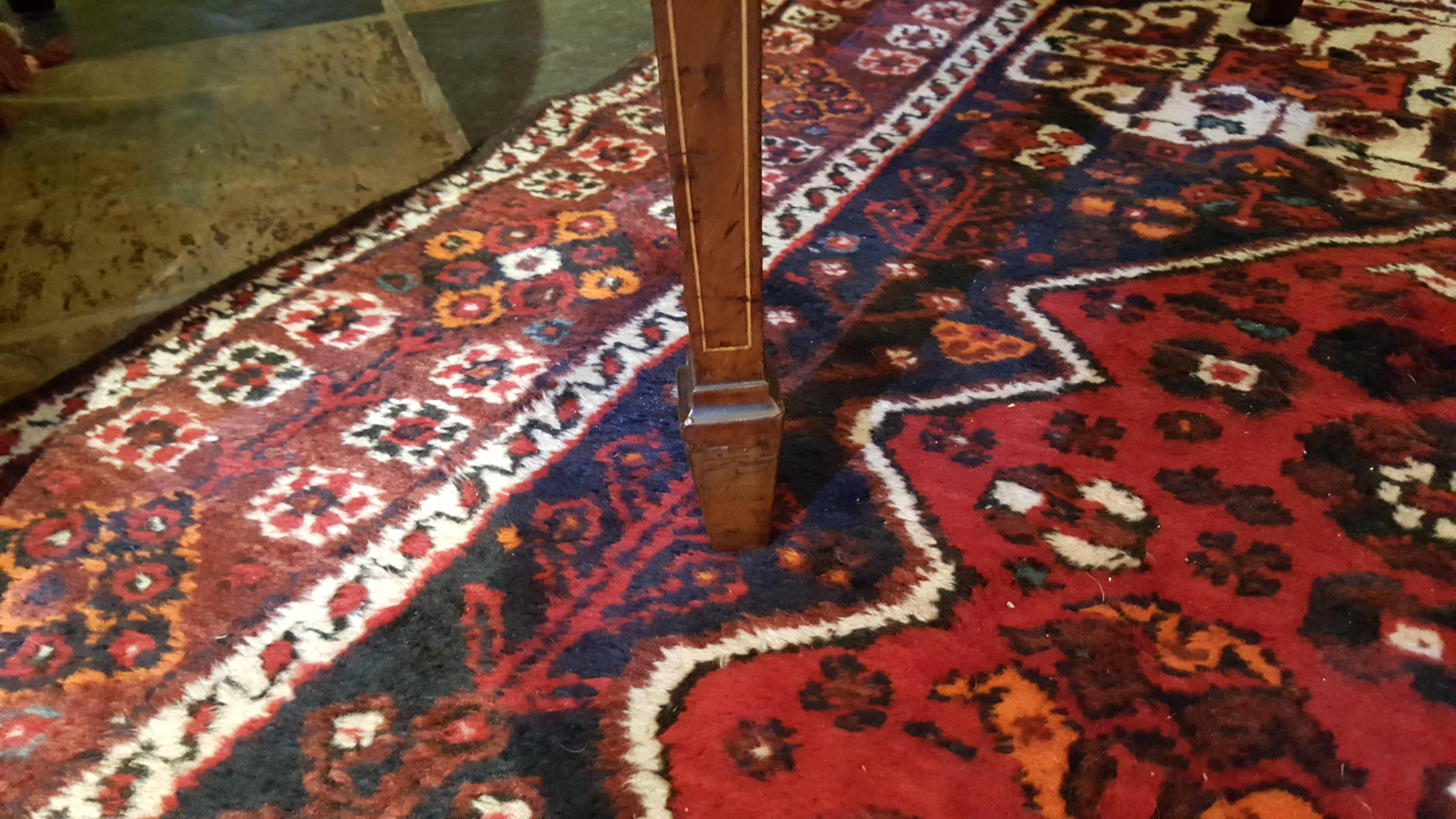 Upholstery Pair of Edwardian Inlaid Mahogany Salon Chairs