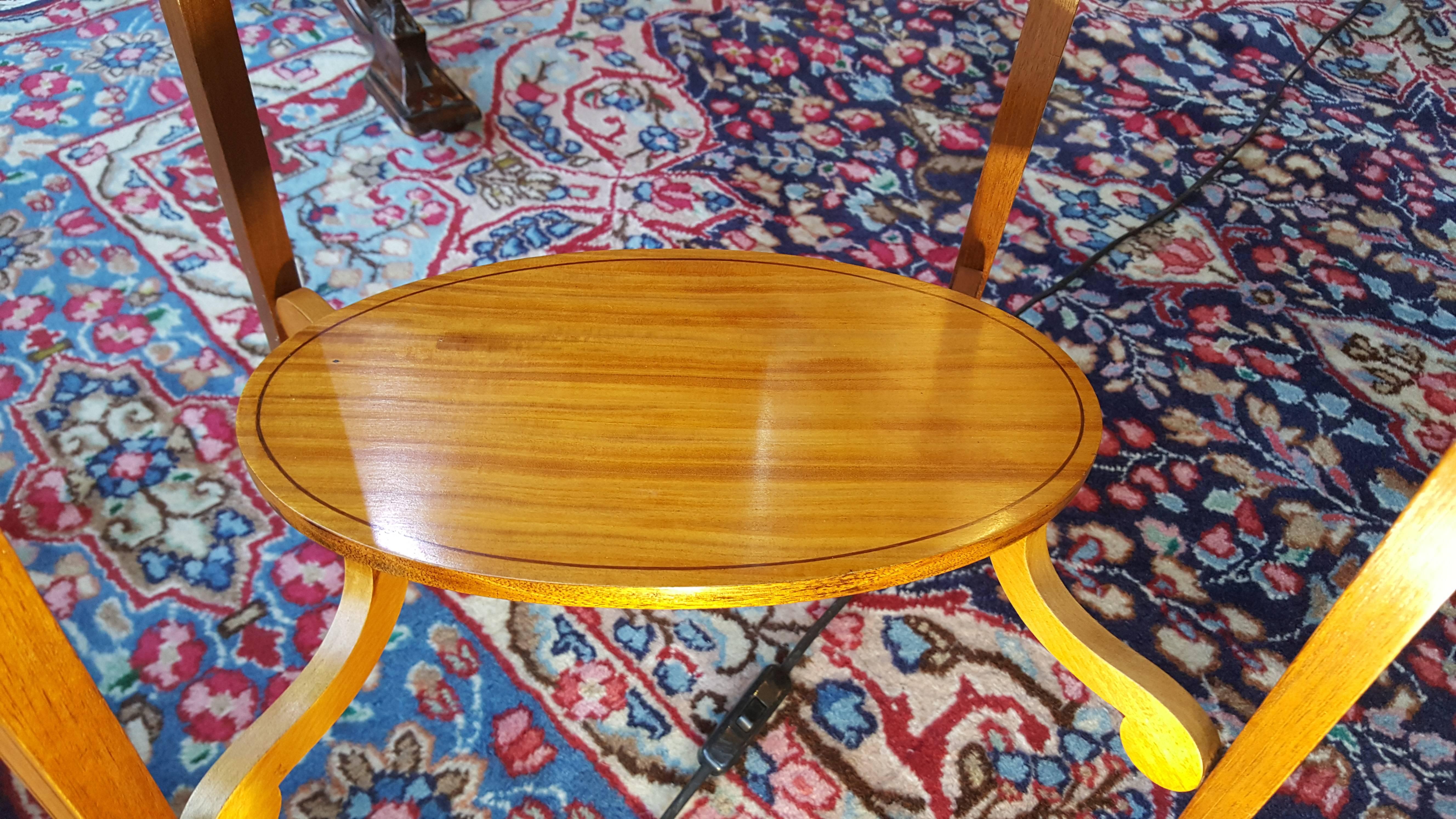 English Edwardian Satinwood Occasional Table For Sale