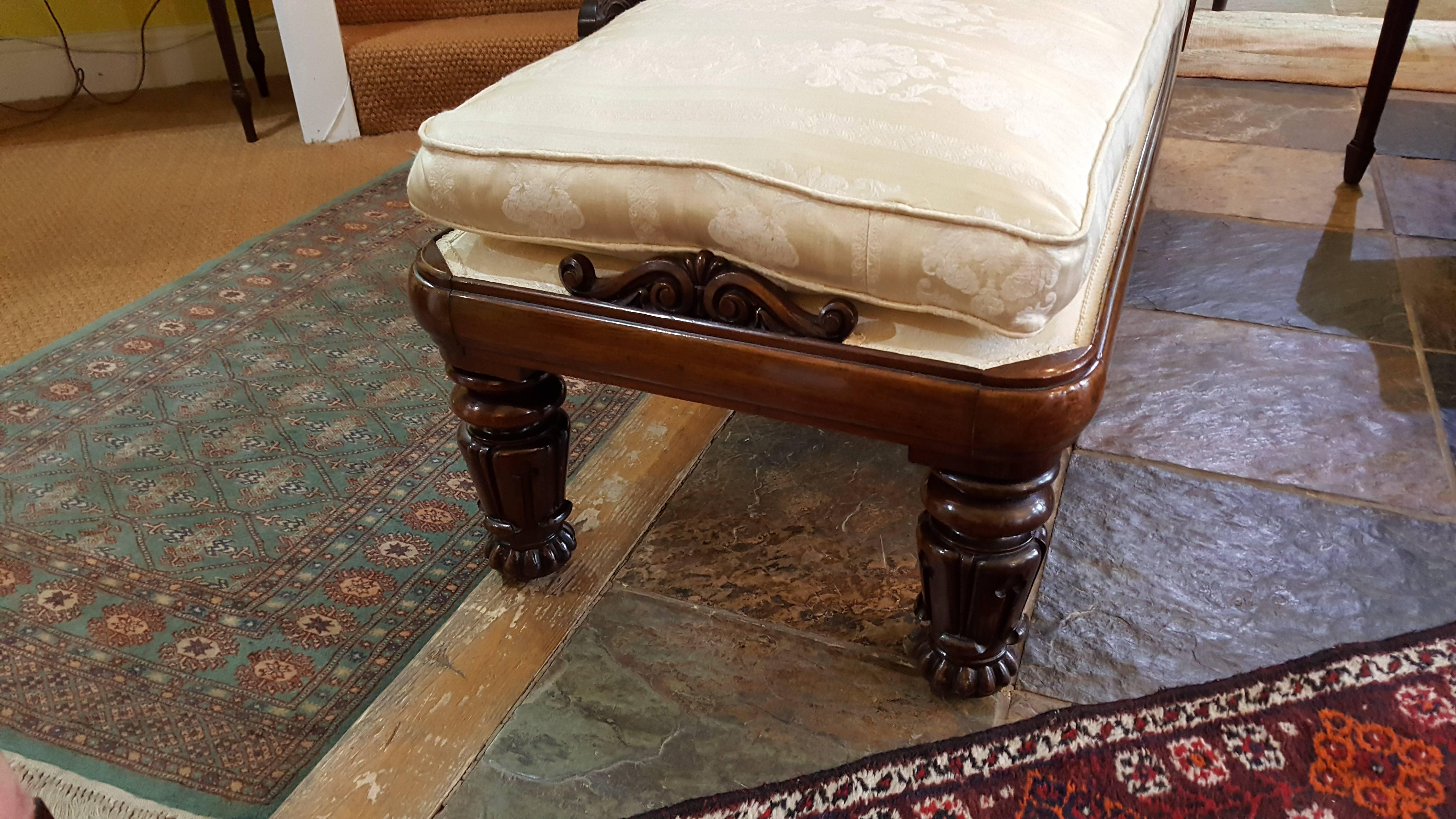 Mid-19th Century William IV Rosewood Chaise Longue