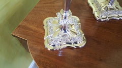 Pair of Late 19th Century Silver Plated Candelabra