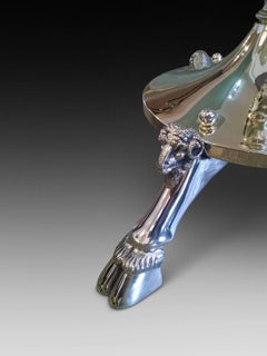 Victorian Brass Extending Standard Oil Lamp