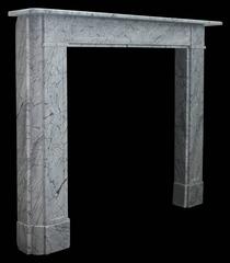 19th Century Georgian Striated Grey Marble Chimneypiece