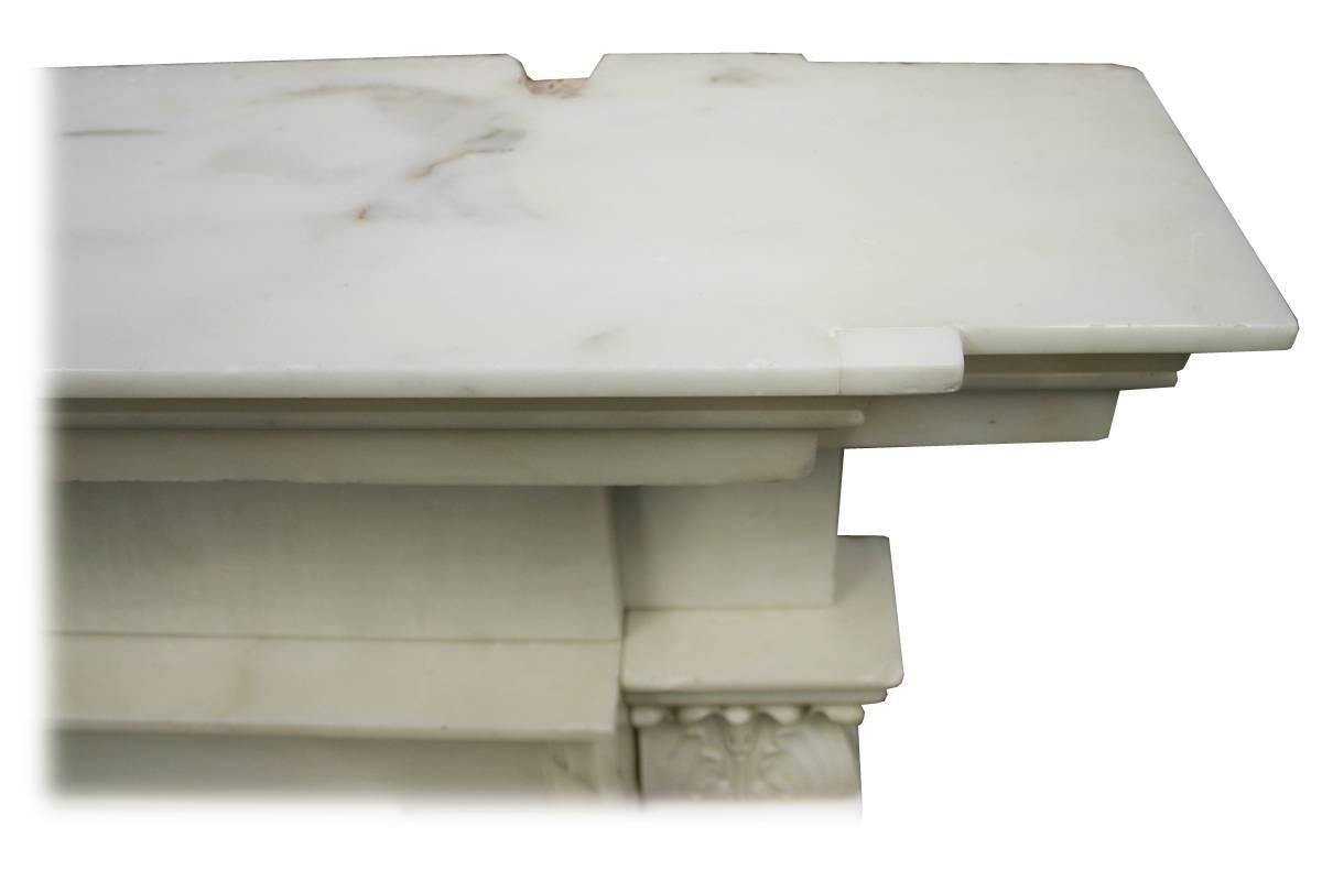 Large 18th Century Statuary Marble Chimneypiece 2