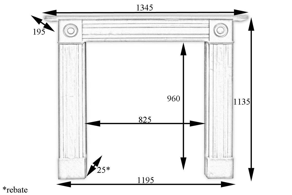 Early 19th Century Regency Slate Fireplace Surround 4