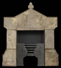 Antique Early Victorian Stone Fireplace Surround