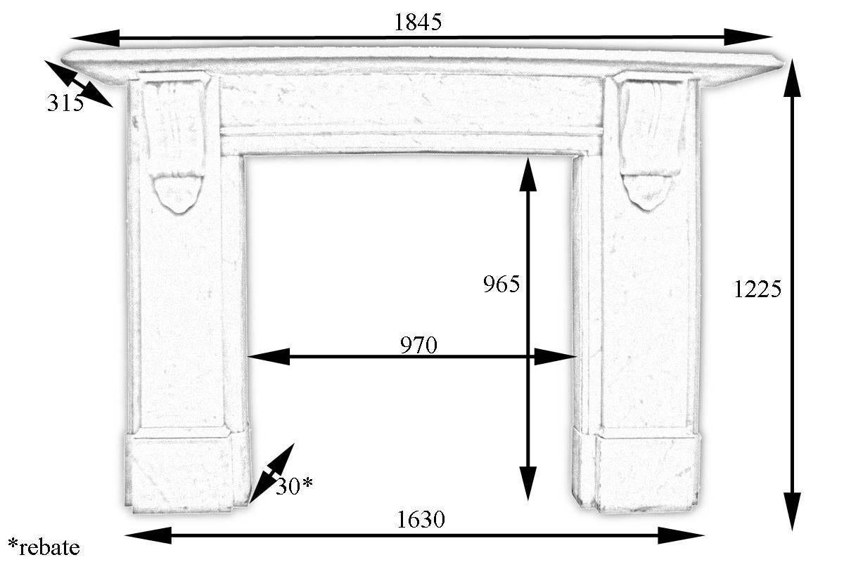 Reclaimed 19th Century Carrara Marble Fireplace Surround 3