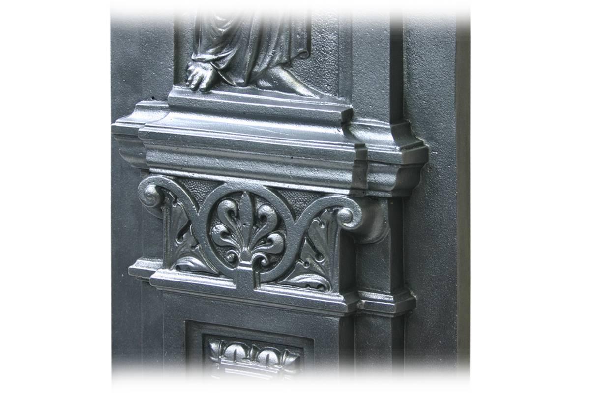 Arts and Industry, a Large Victorian Cast Iron Fireplace Surround 3