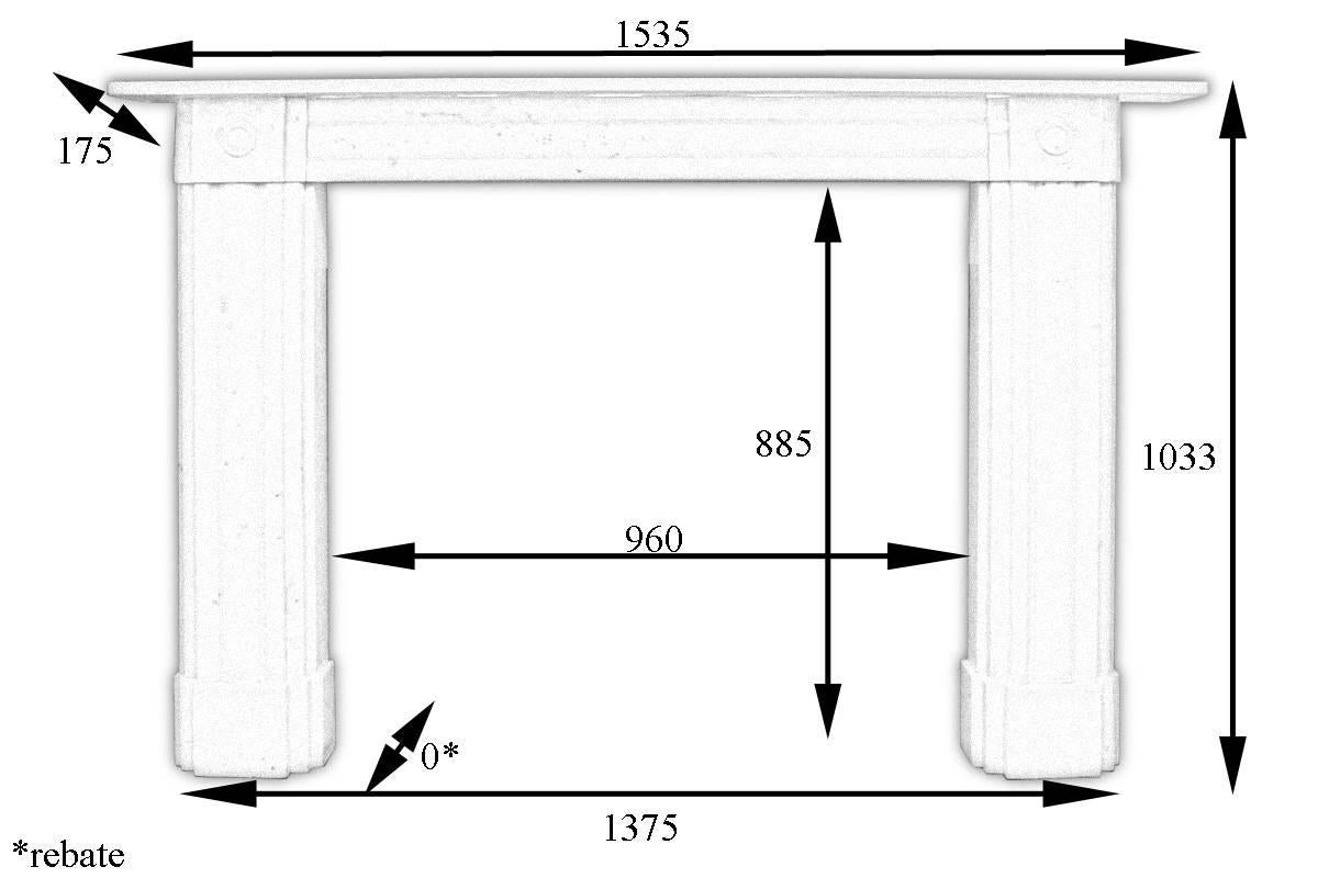 Antique 19th Century Regency Statuary Marble Fireplace Surround 6