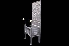 Antique Reclaimed Victorian Cast Iron Dog Grate