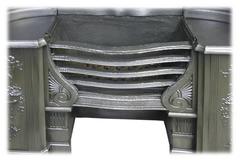 Large Reclaimed Late Victorian Cast Iron Hob Grate