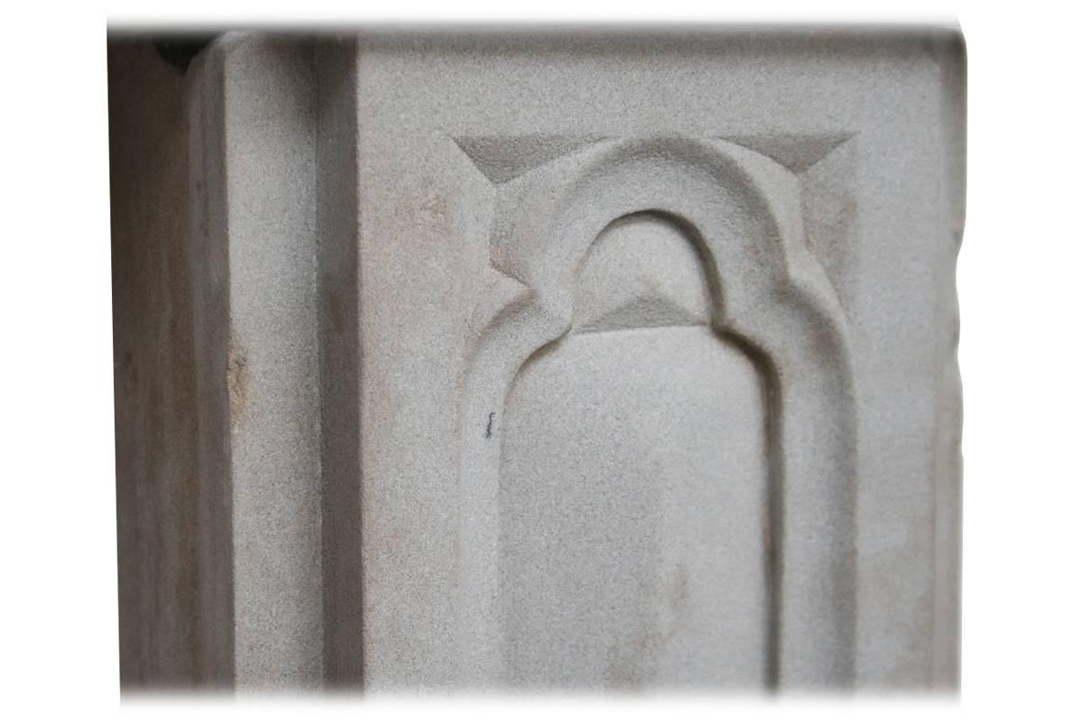 Small Regency Stone Fire Surround in the Gothic Manner 1