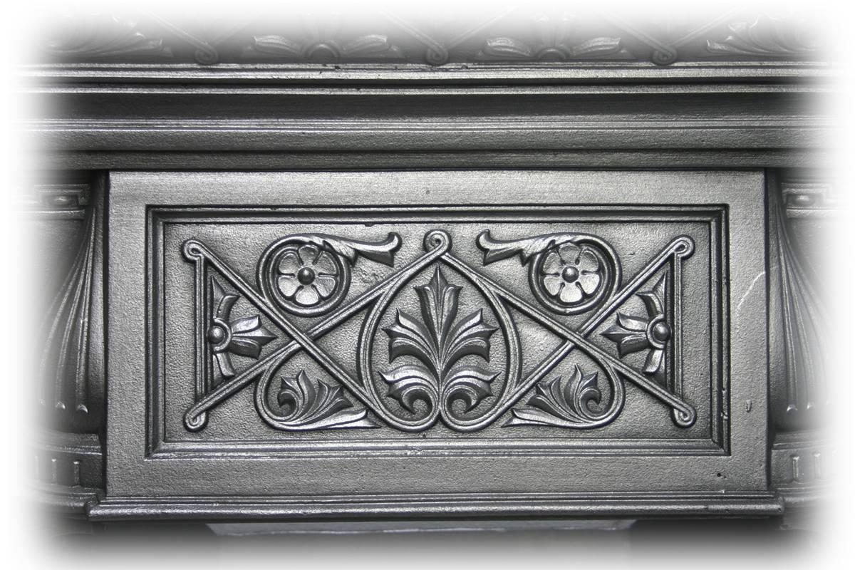 Reclaimed Victorian Cast Iron Combination Grate 1