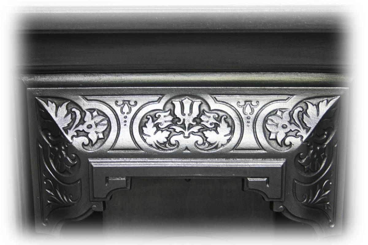 Antique Victorian Cast Iron Combination Fireplace In Excellent Condition In Manchester, GB