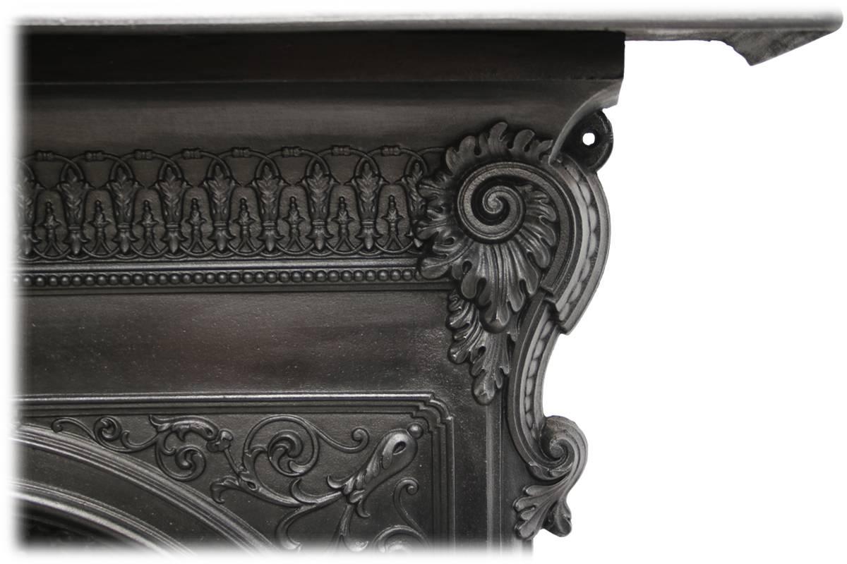 Antique Mid-19th Century Cast Iron Combination Fireplace In Excellent Condition In Manchester, GB